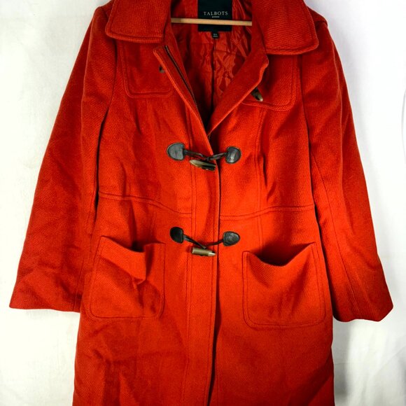 Talbots Wool Blend Hooded Coat - Picture 4 of 10